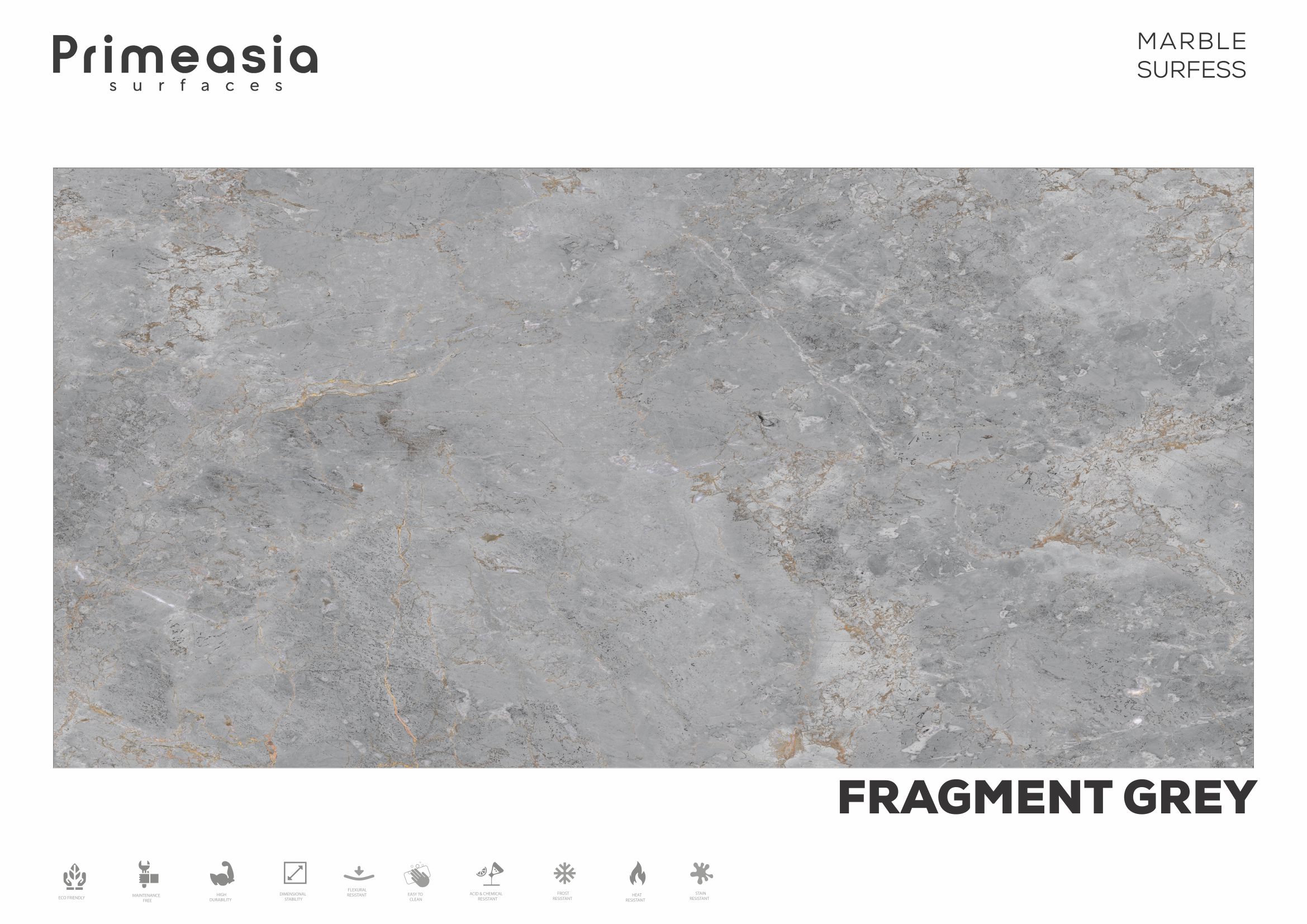 1200x2400 MM Fragment Grey Glazed Polished Porcelain Tiles Manufacturer in India