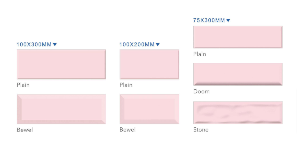 Pink Best Subway Tiles Exporter Company in India