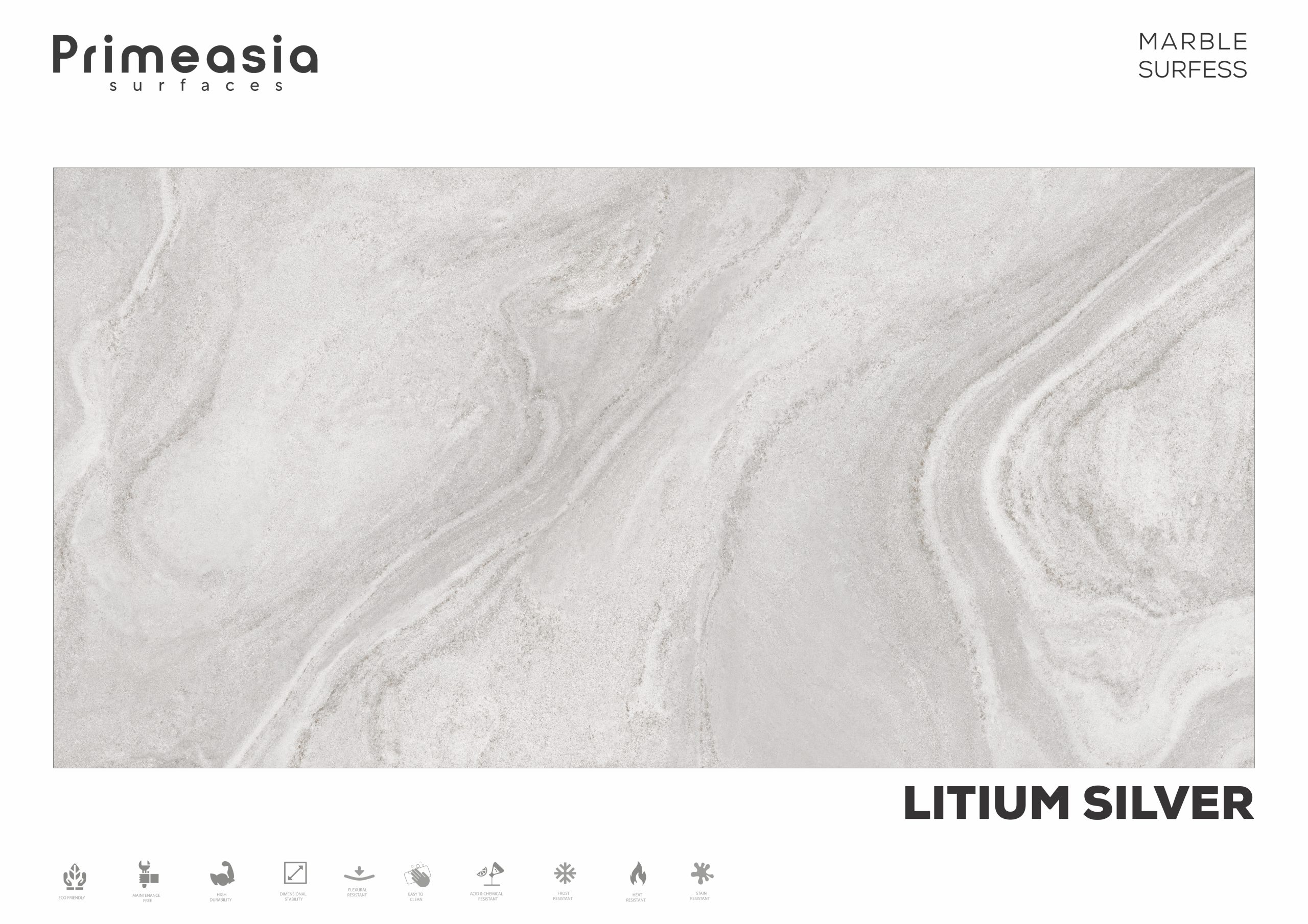 Litium Silver Marble Tiles Store in India