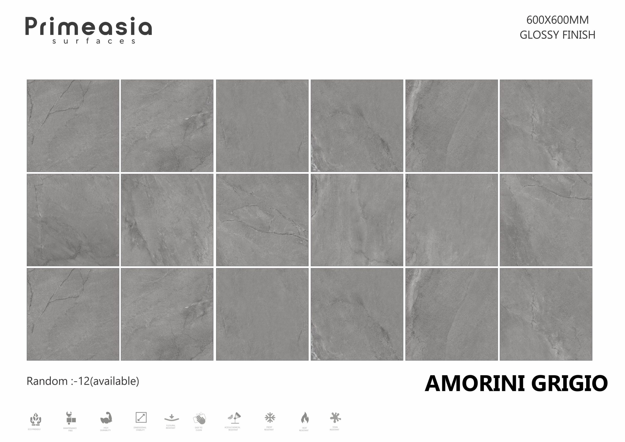 AMORINI GRIGIO_600X600 gvt and mat finish tiles India