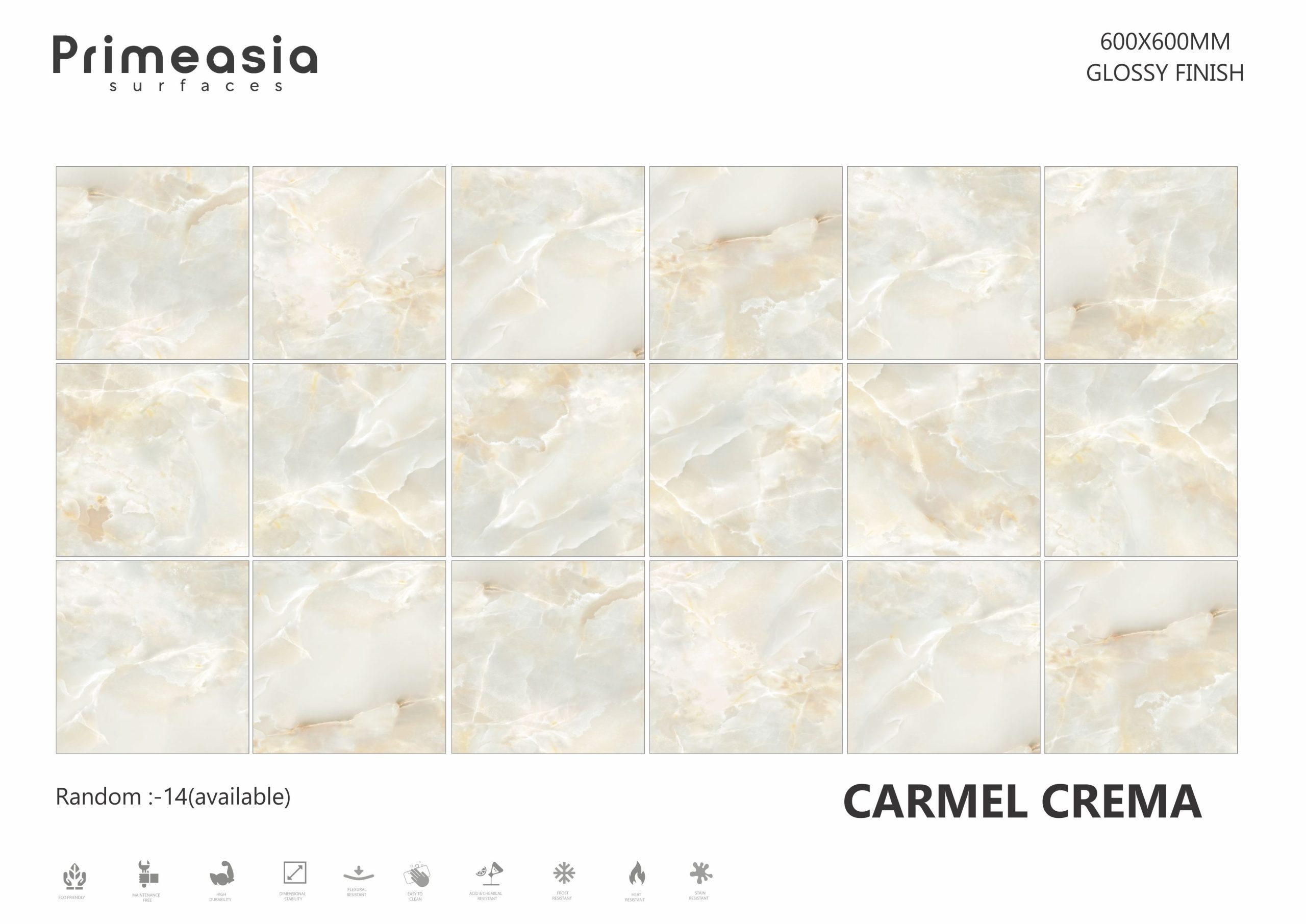 CARMEL CREMA _600X600 ceramics glazed porcelain tiles export in USA from India