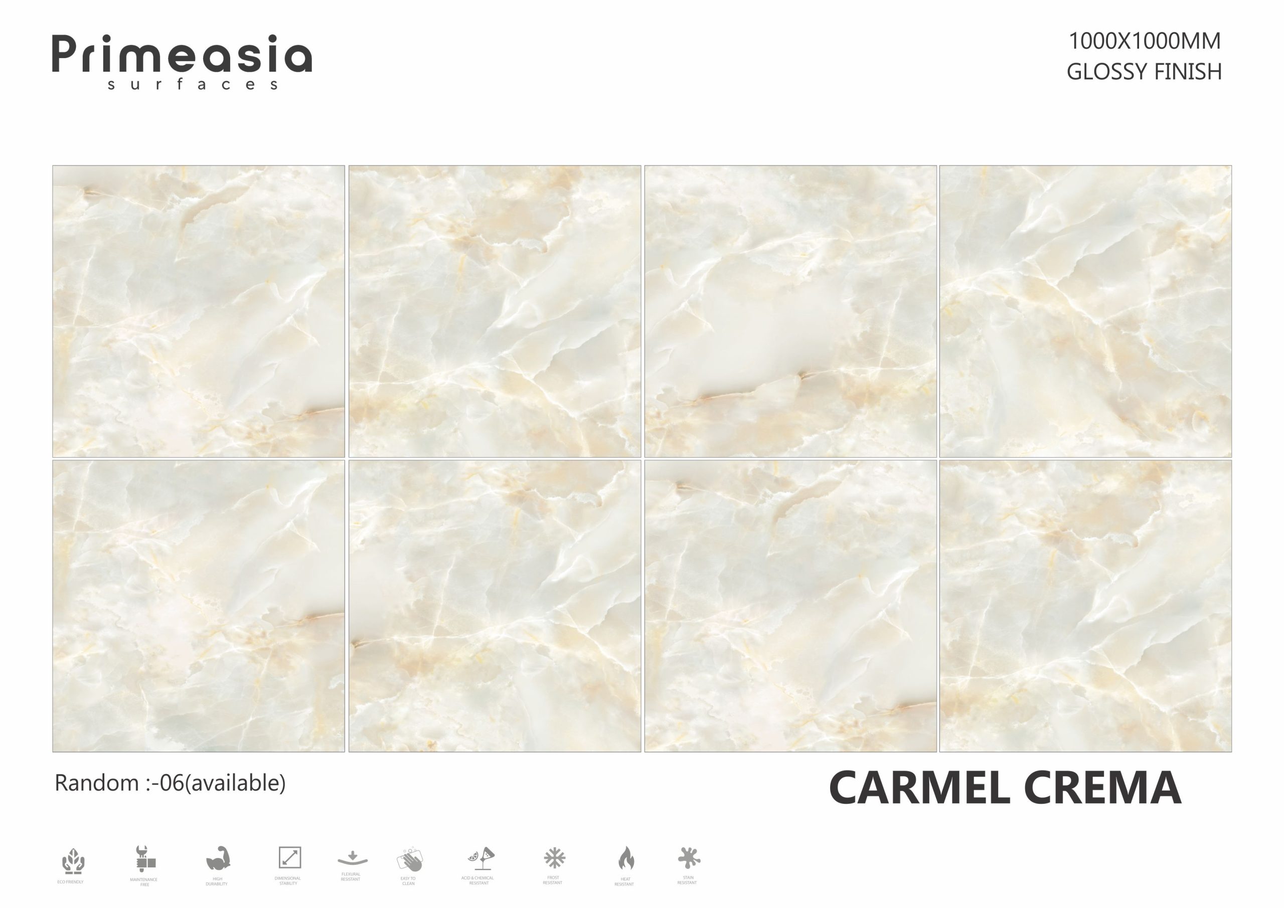 CARMEL CREMA_1000X1000 ceramics glazed porcelain tiles store in USA