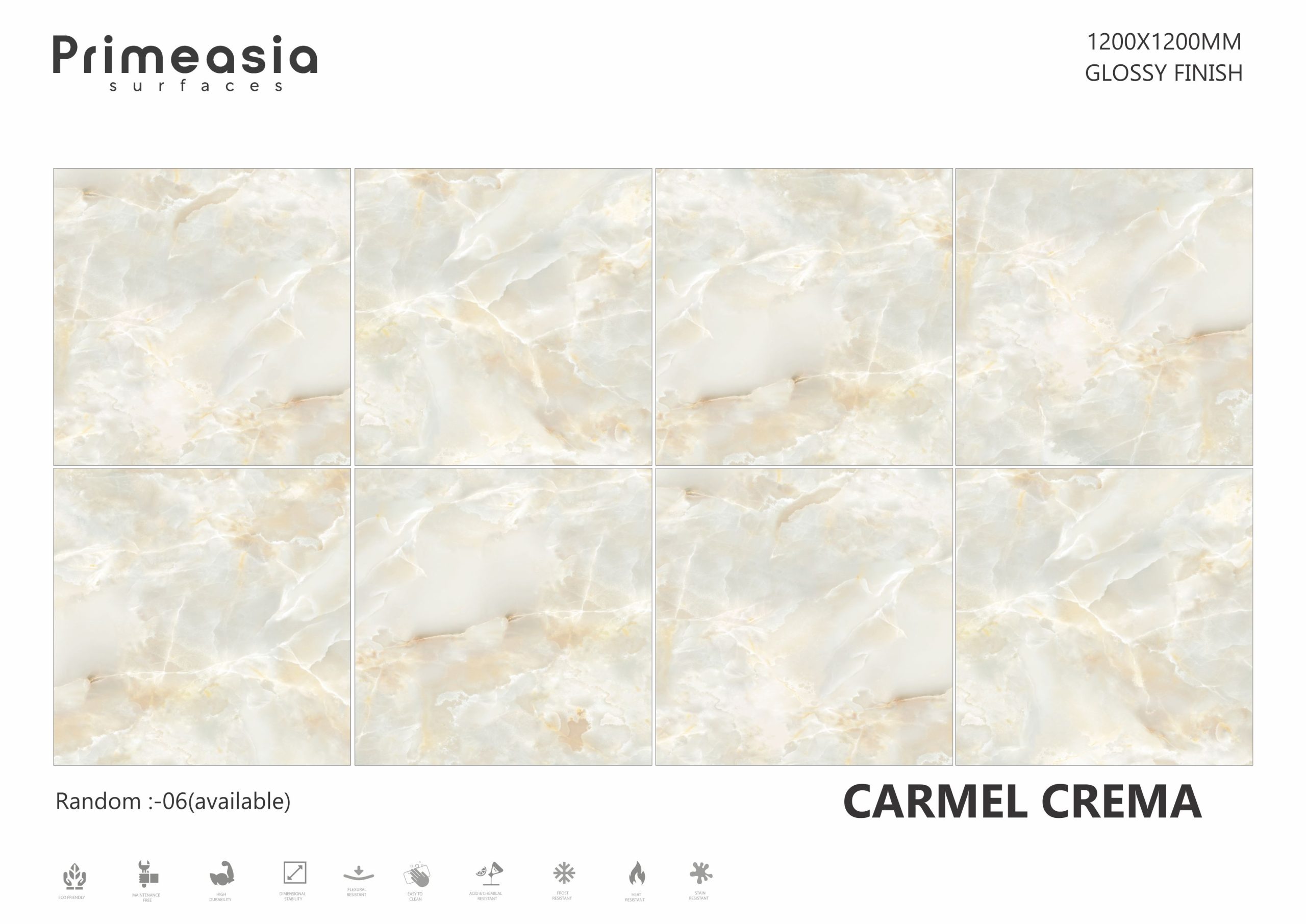 CARMEL CREMA_1200X1200 ceramics glazed porcelain tiles exporter from India