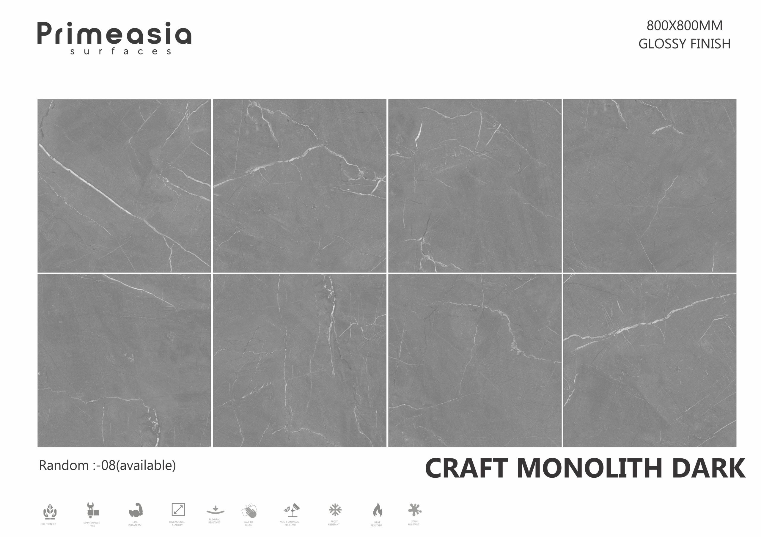 CRAFT MONOLITH DARK_800X800 ceramics glazed porcelain tiles store in USA