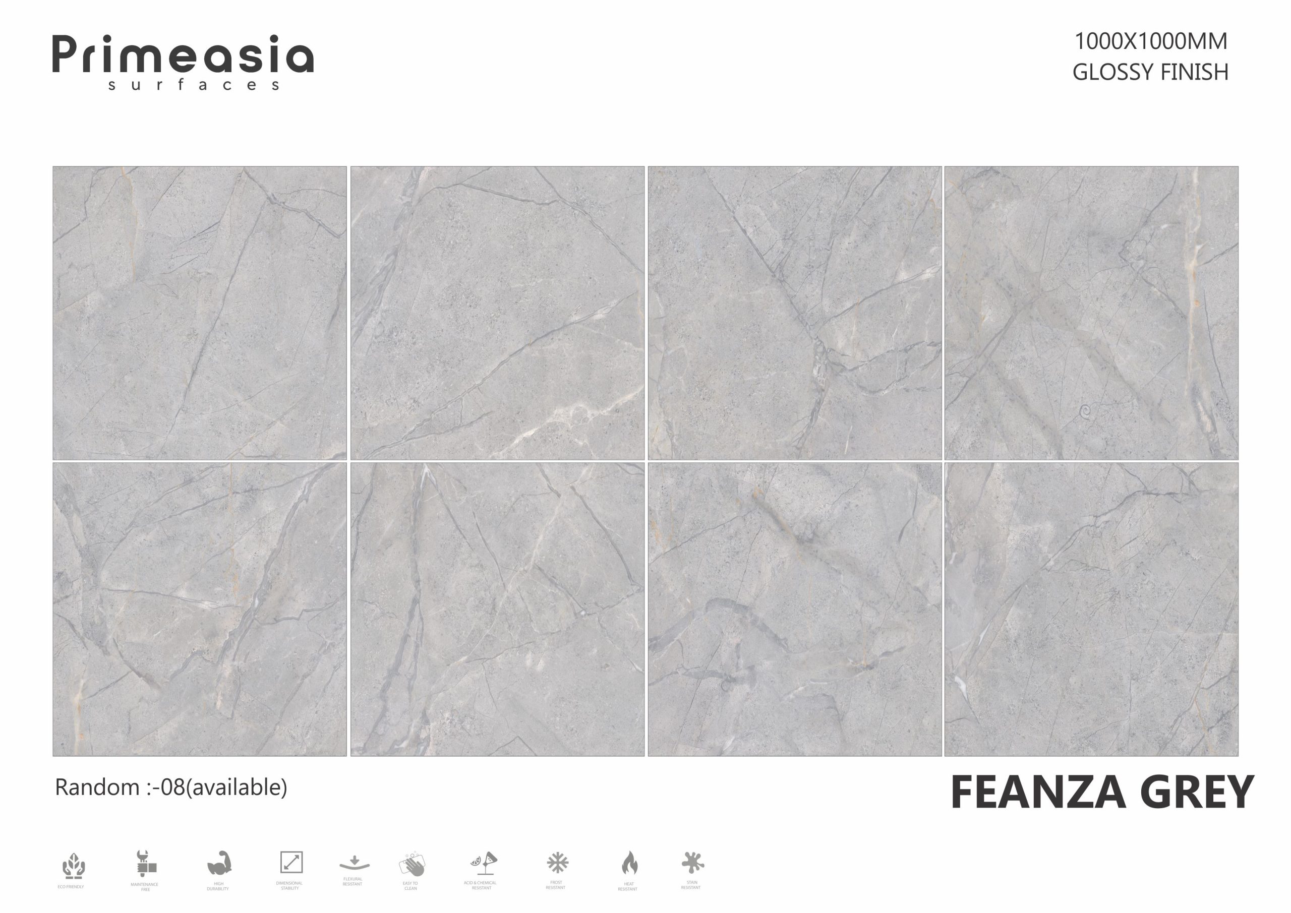 FEANZA GREY_1000X1000 ceramics glazed porcelain tiles export in USA from India