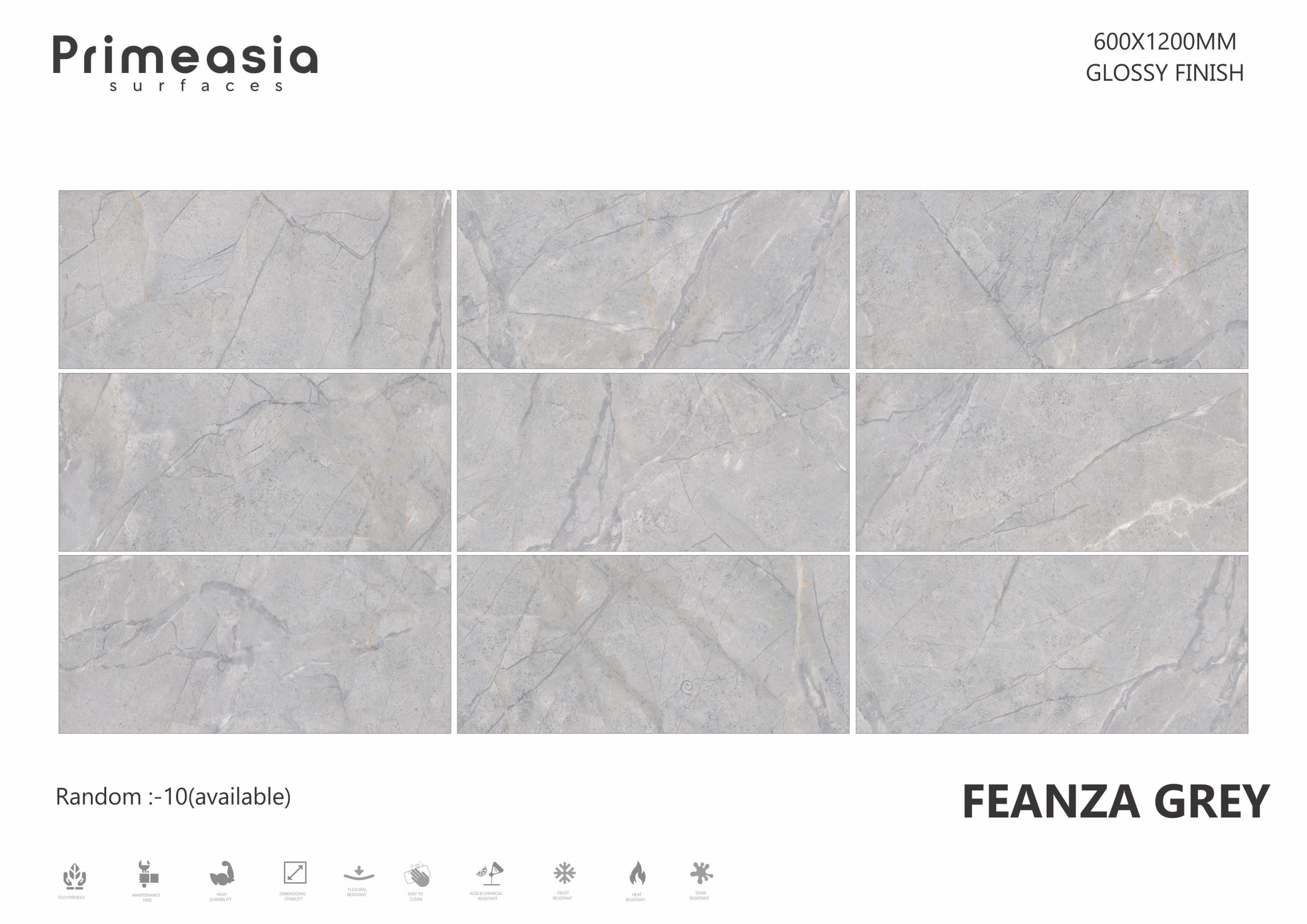 FEANZA GREY_600X1200 ceramics glazed porcelain tiles supplier in India to USA