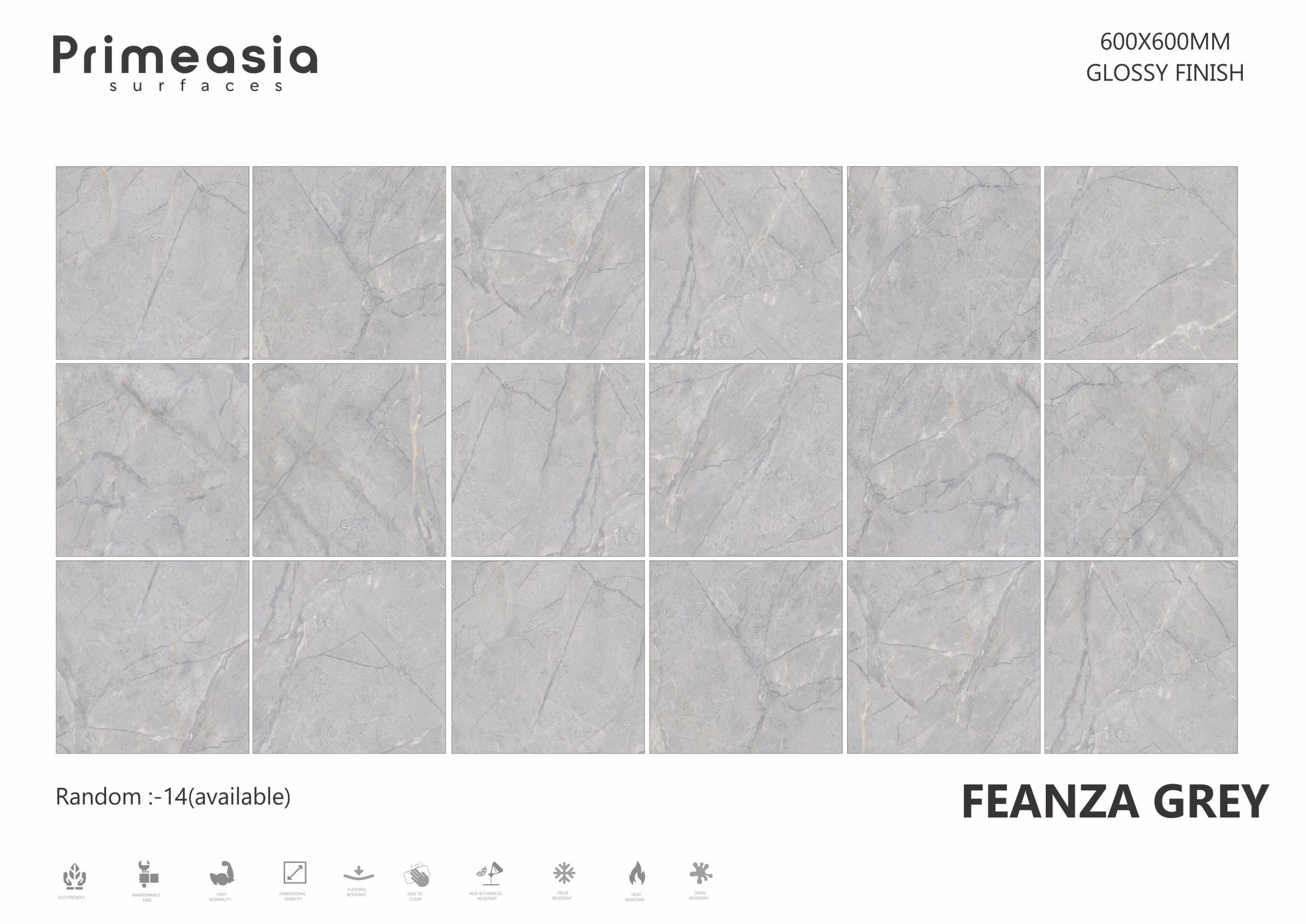 FEANZA GREY_600X600 ceramics glazed porcelain tiles store in USA