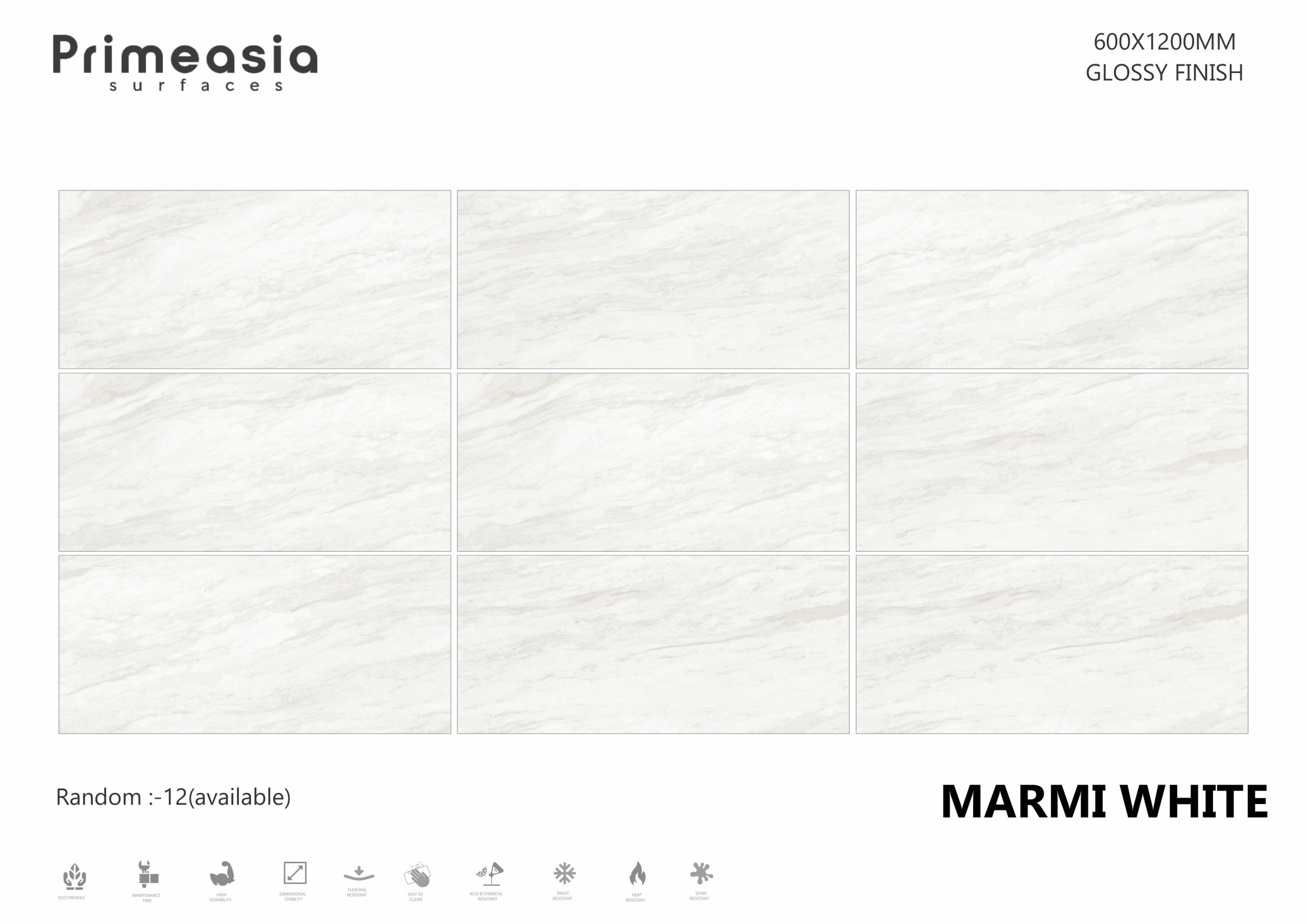 MARMI WHITE_600X1200 Porcelain Tiles Store in India