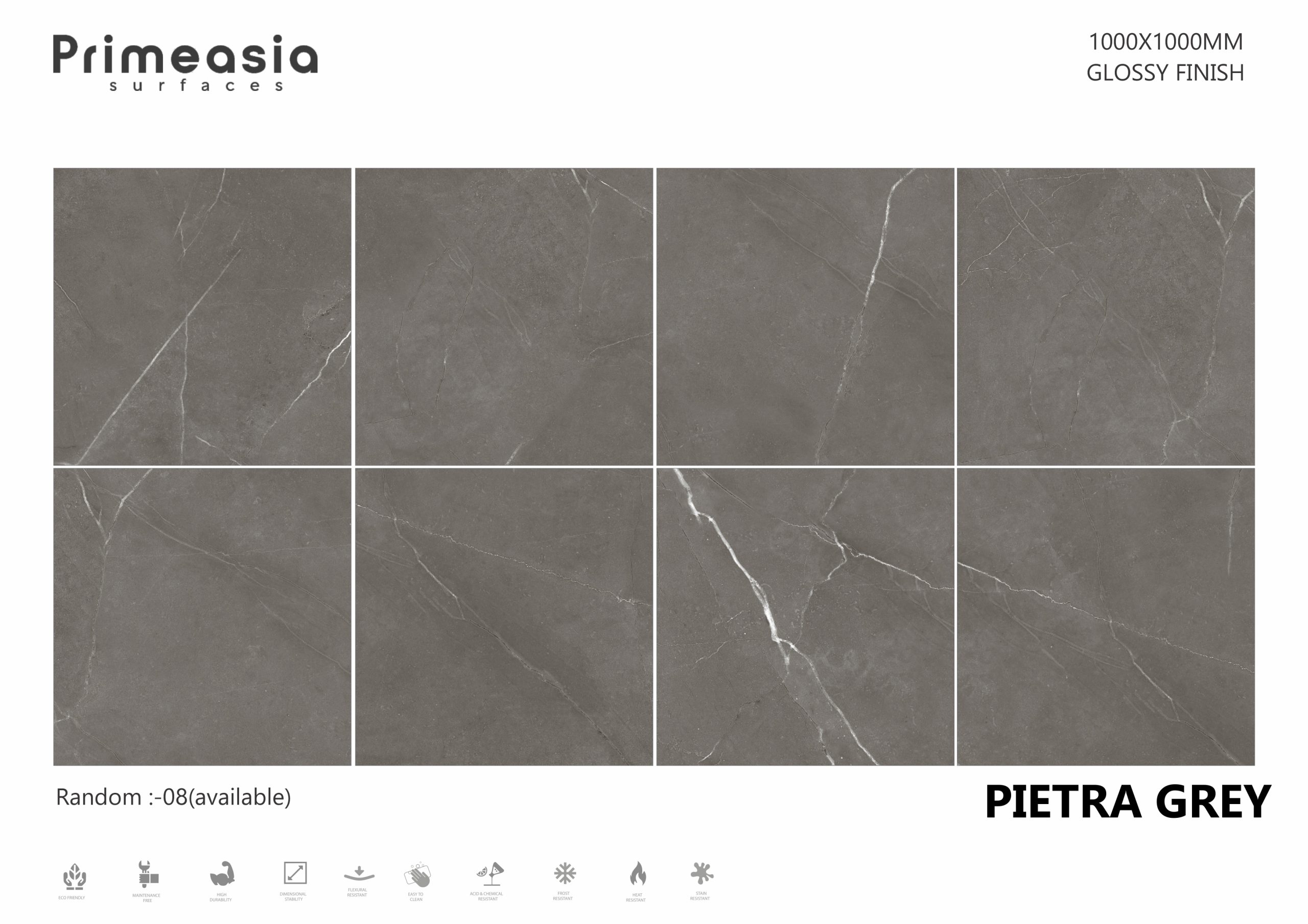 PIETRA GREY_1000X1000 Vitrified Tiles Store in India