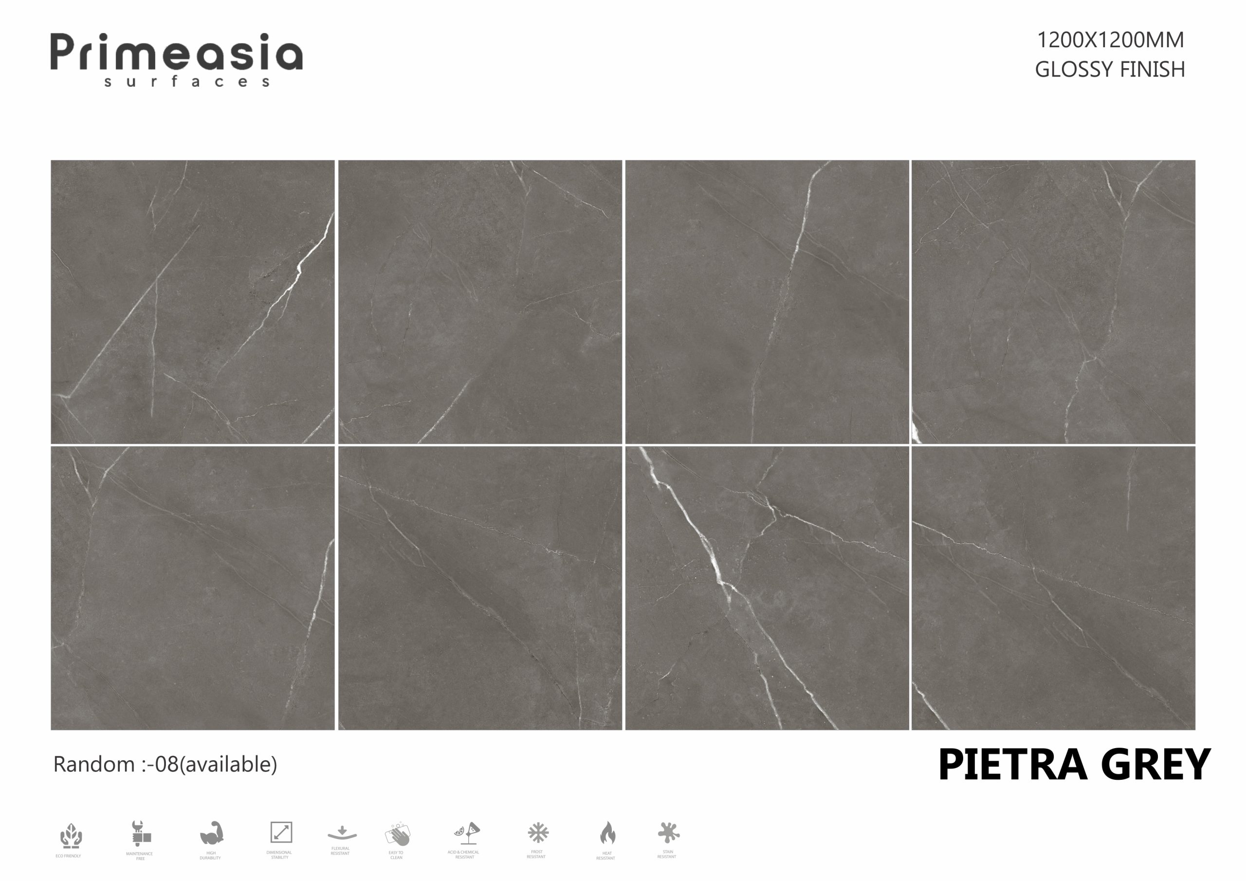 PIETRA GREY_1200X1200 Vitrified Tiles Store in India