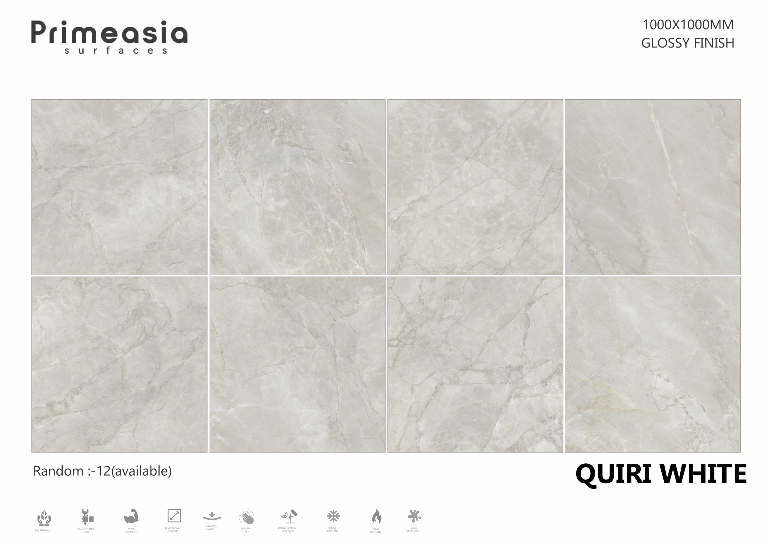 QUIRI WHITE_1000X1000 Porcelain Tiles Store in India