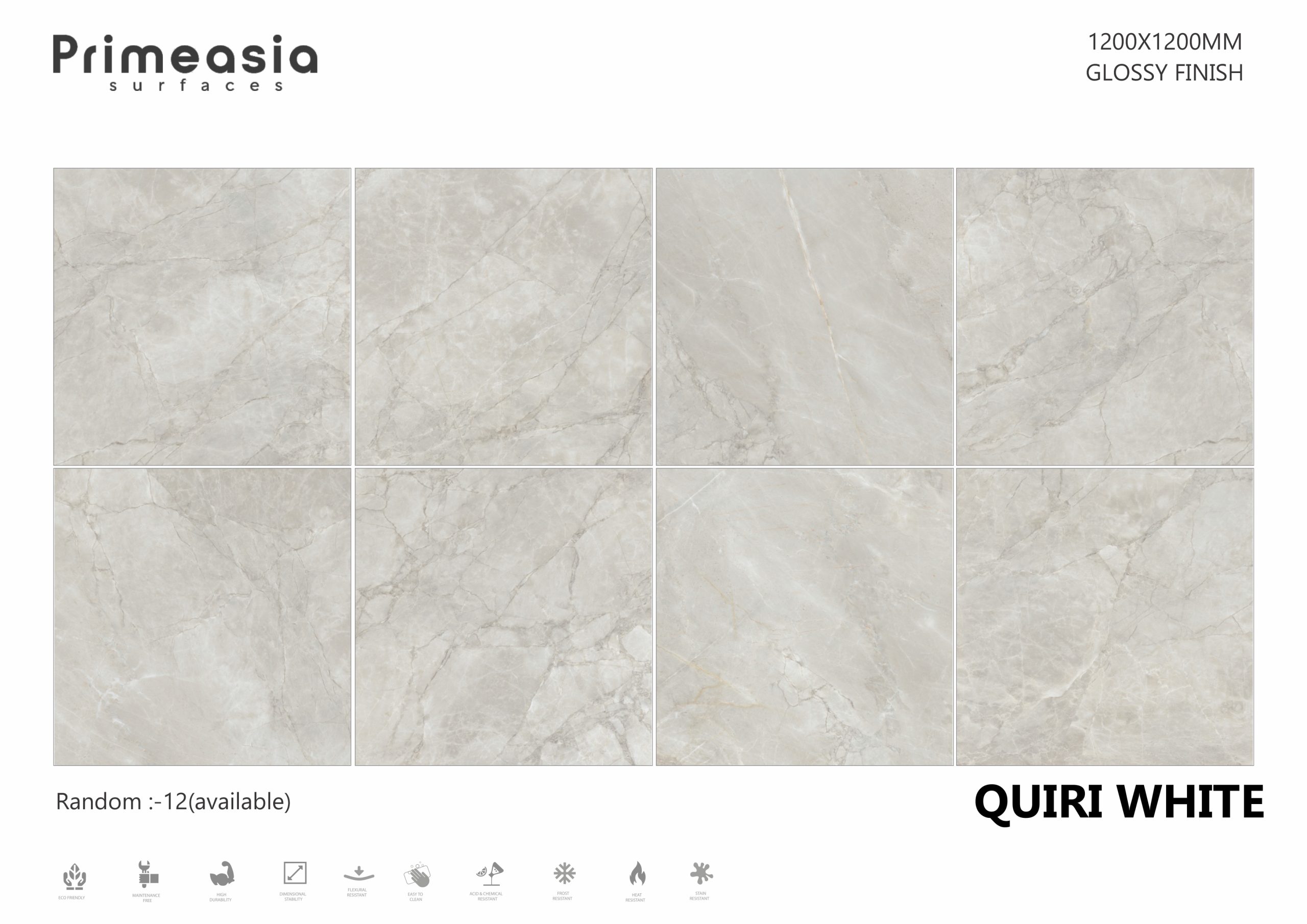 QUIRI WHITE_1200X1200 Porcelain Tiles Store in India