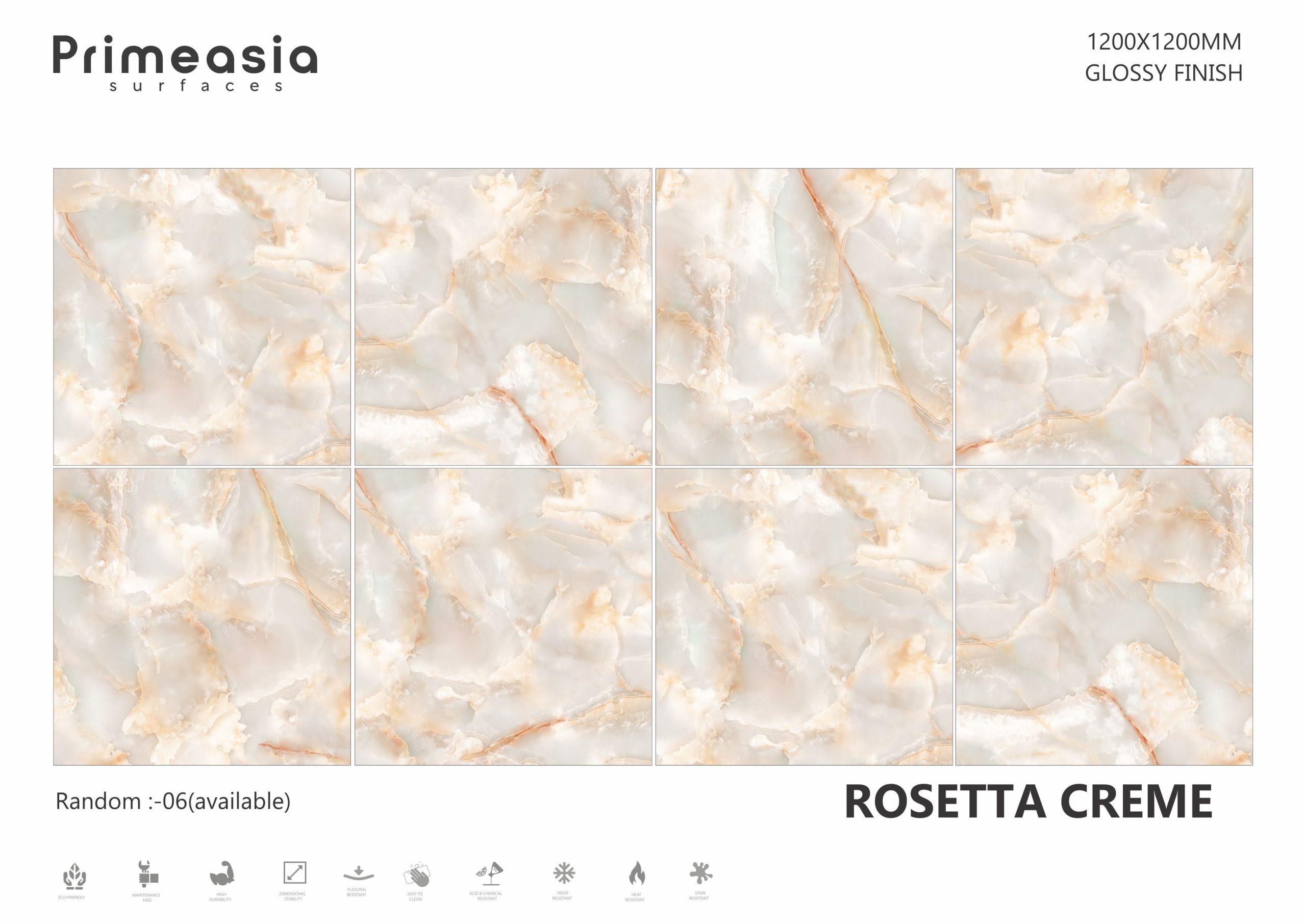 ROSETTA CREME_1200X1200 ceramics glazed porcelain tiles exporter in India