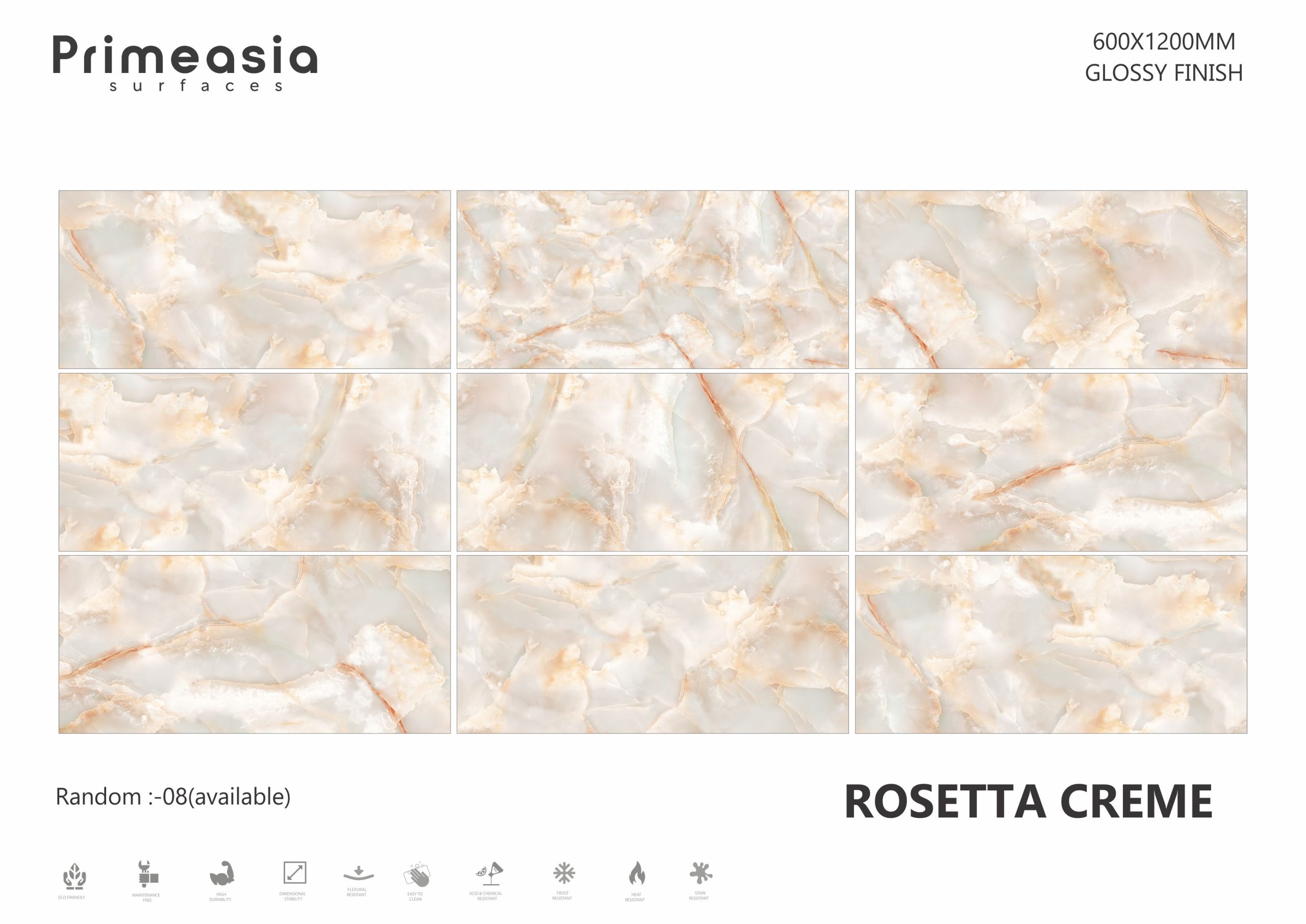 ROSETTA CREME_600X1200 ceramics glazed porcelain tiles store in India