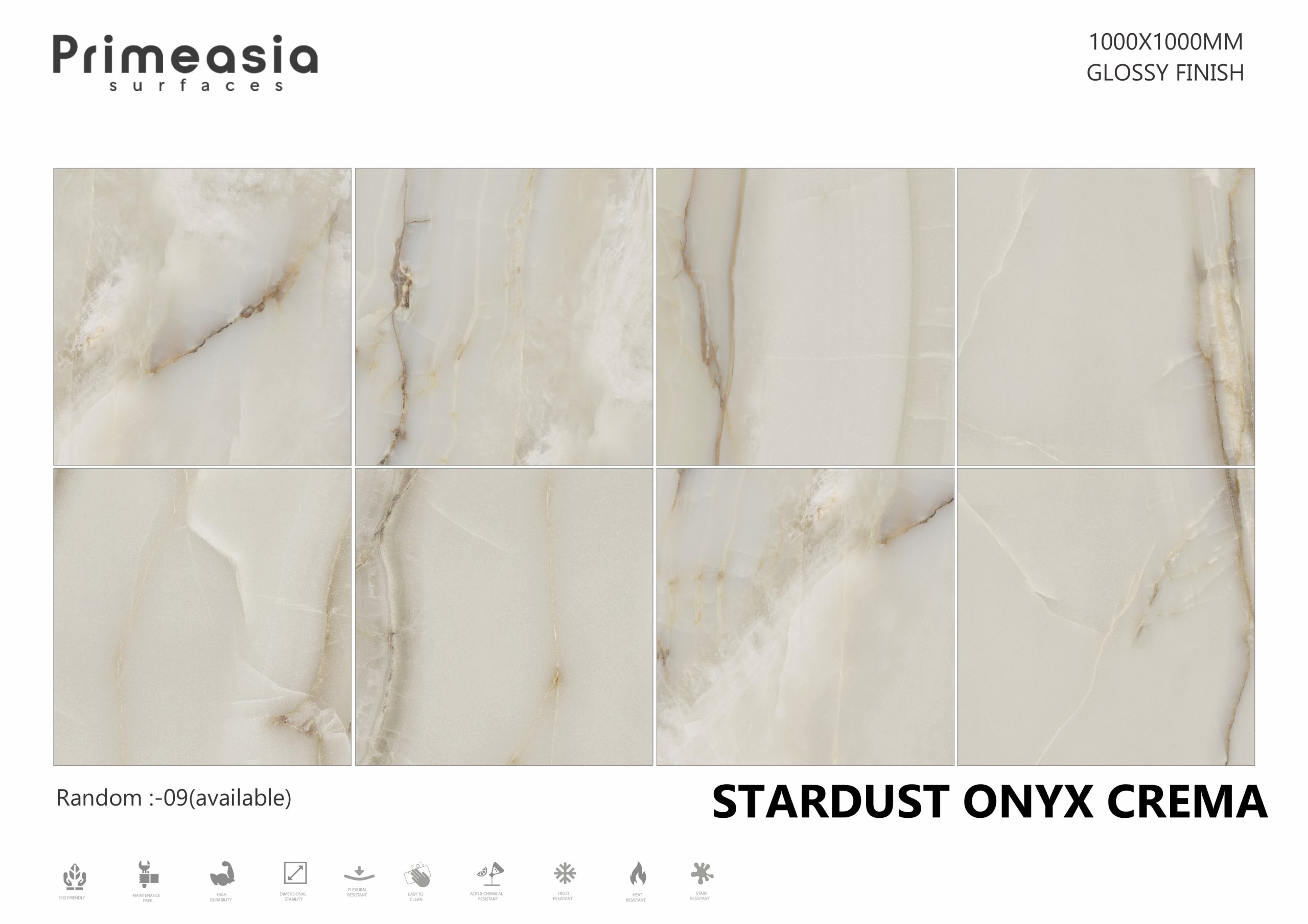 STARDUST ONYX CREMA_1000X1000 Porcelain Tiles Store in India