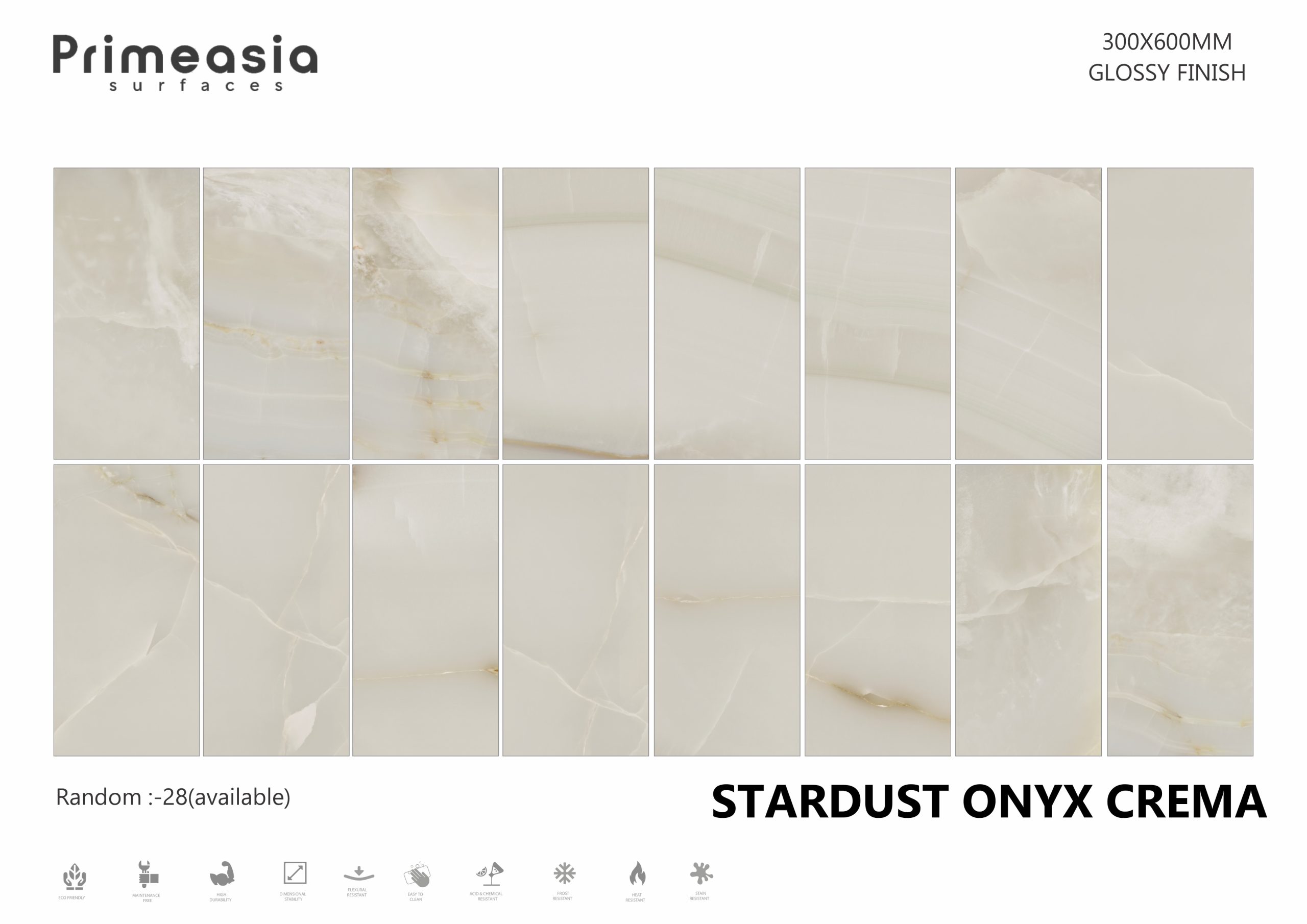 STARDUST ONYX CREMA_300X600 Vitrified Tiles Store in India