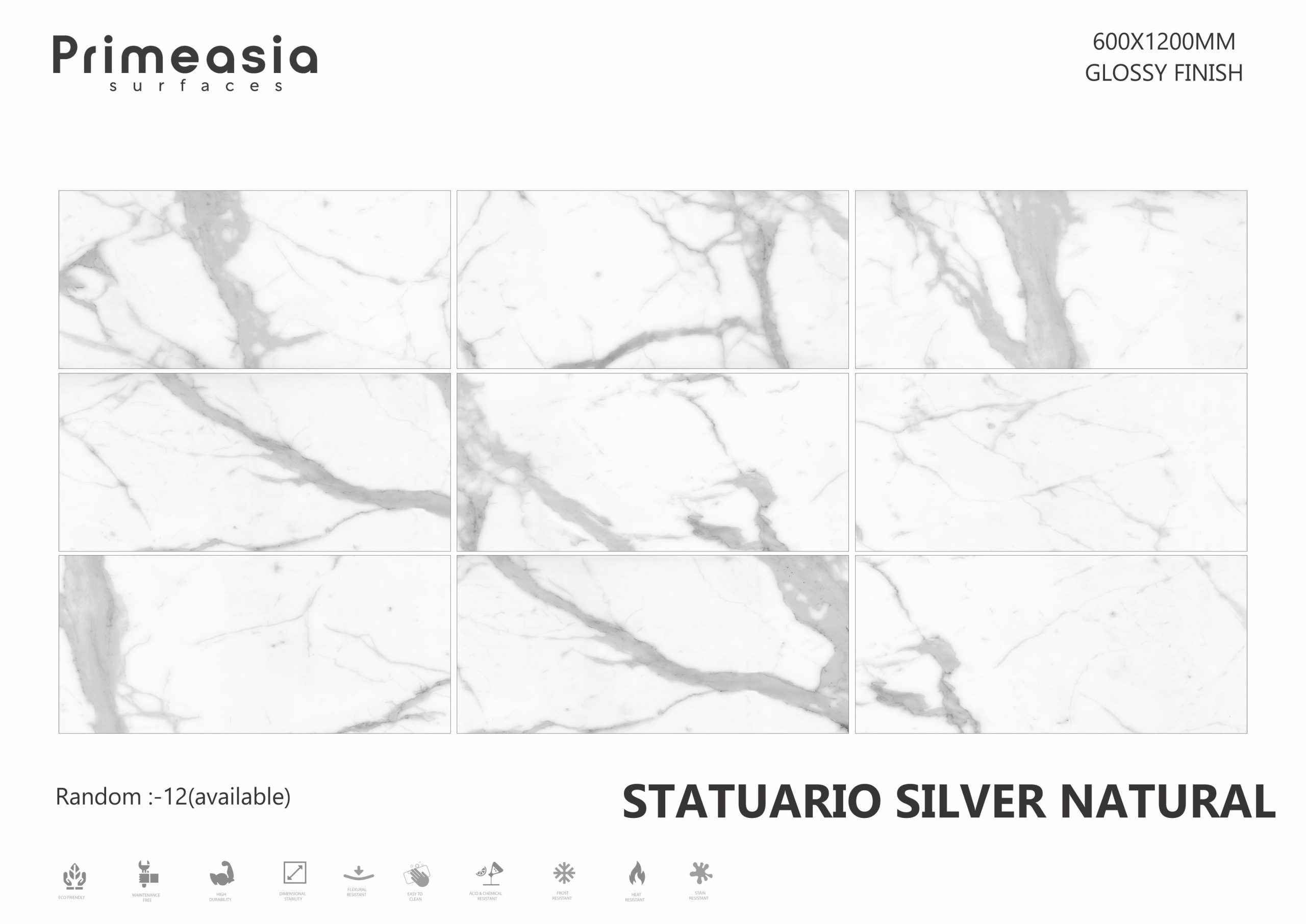 STATUARIO SILVER NATURAL_600X1200 ceramics glazed porcelain tiles exporter from India