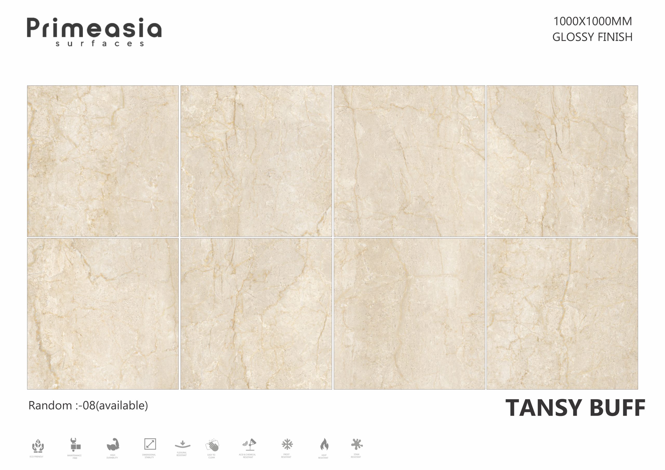 TANSY BUFF 1000X1000 Porcelain Tiles Store in India