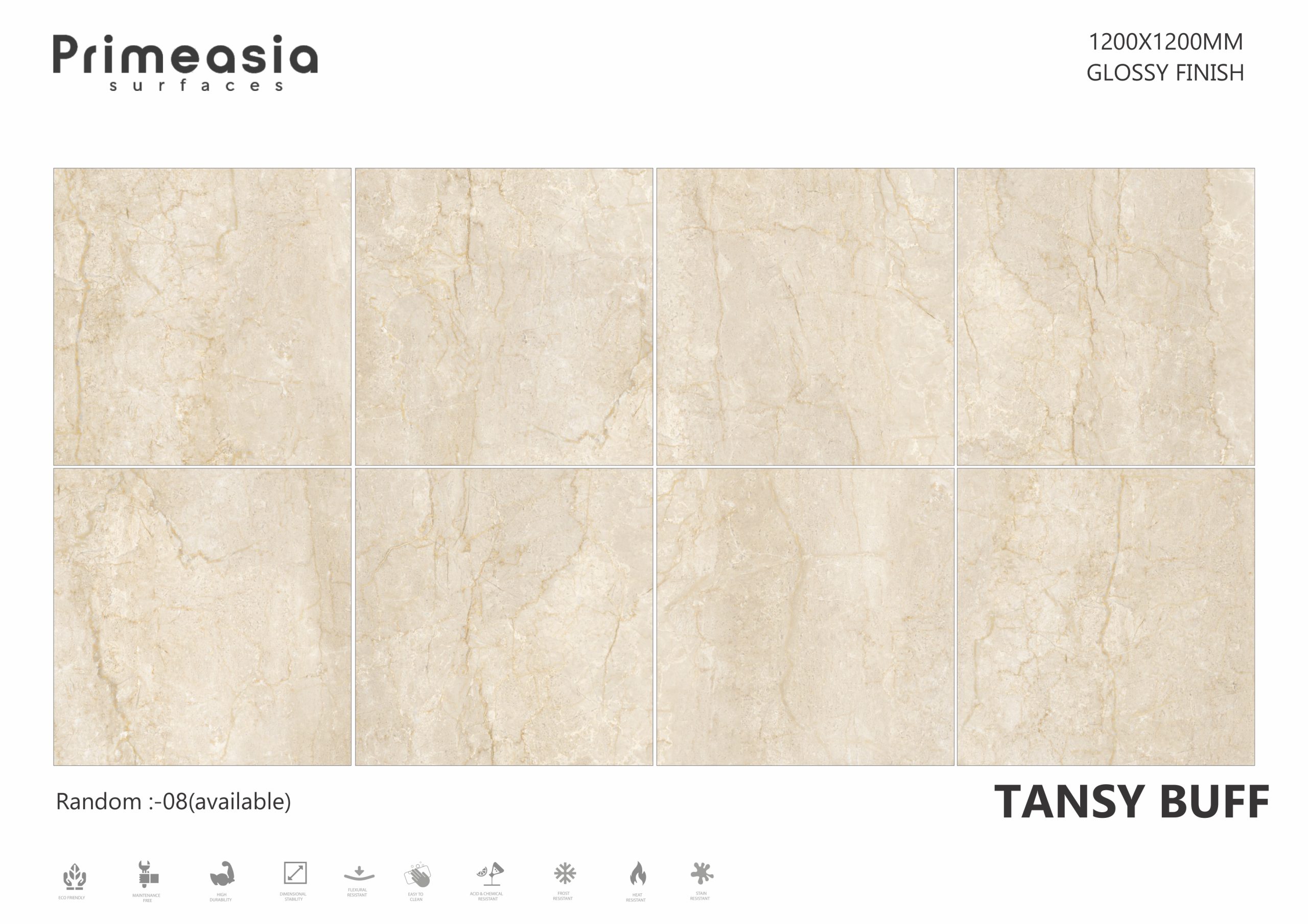 TANSY BUFF 1200X1200 Porcelain Tiles Store in India