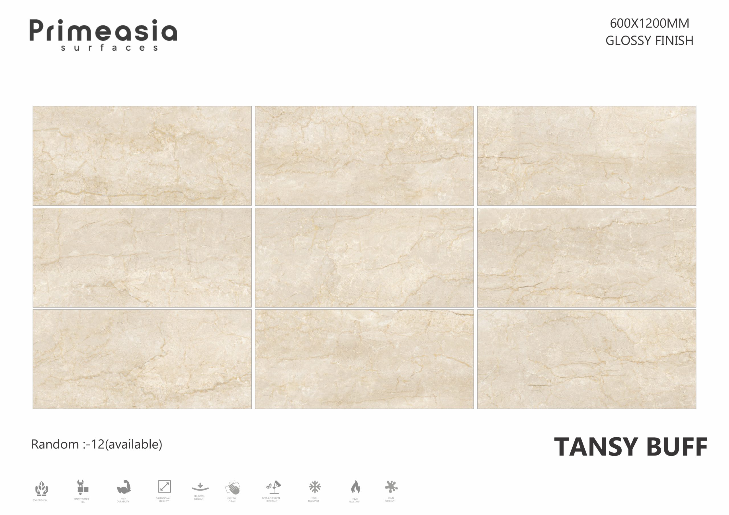 TANSY BUFF 600X1200 Porcelain Tiles Store in India