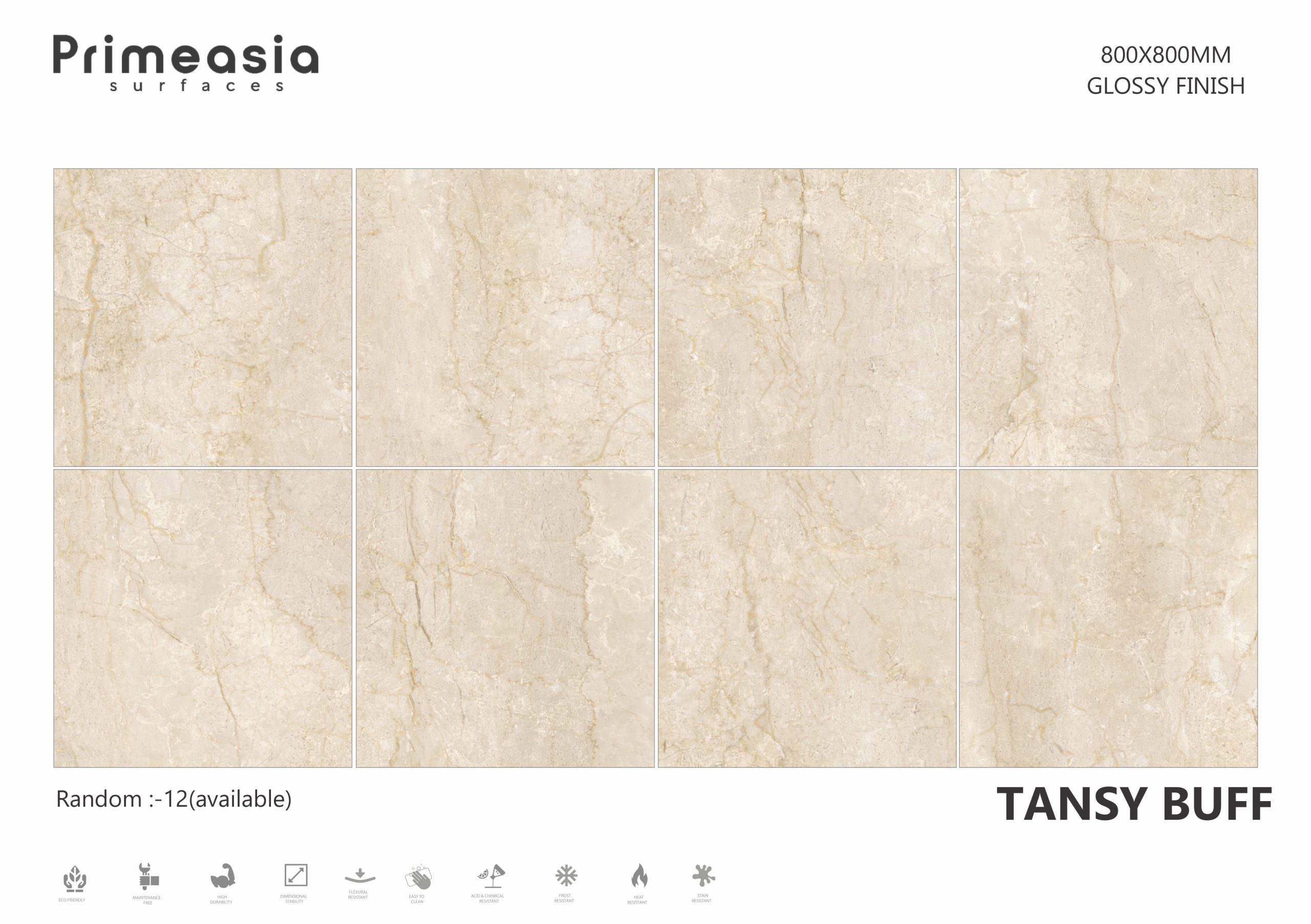 TANSY BUFF 800X800 Porcelain Tiles Store in India